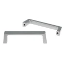RS PRO Matt Silver Aluminium Handle 40 mm Height, 19 mm Width, 148 mm Length 456-573