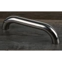 RS PRO Electro Polished Silver Stainless Steel Arch Shape Drawer Handle 60 mm Height, 25 mm Width, 220 mm Length 456-567
