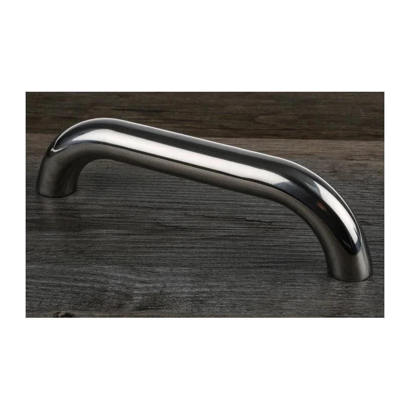 RS PRO Electro Polished Silver Stainless Steel Arch Shape Drawer Handle 60 mm Height, 25 mm Width, 220 mm Length 456-567