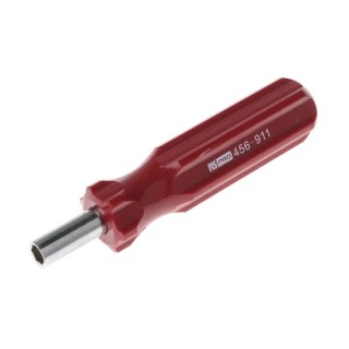 RS PRO Hexagon Nut Driver 1/4 in Tip 24 mm Blade 120 mm Overall Plastic Handle Low Carbon Steel Blade 456-911