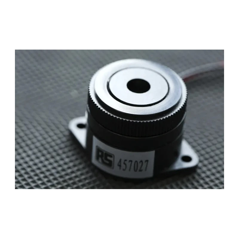 RS PRO 95 dB Panel Mount Continuous Internal 24.5 mm Piezo Buzzer Component 41 mm 1.5 V dc Min 28V dc Max 457-027