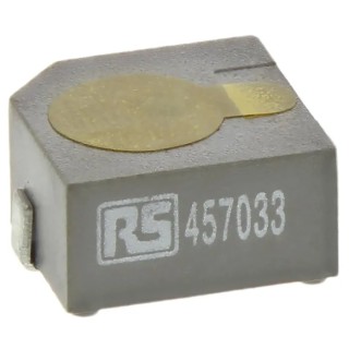 RS PRO 80 dB Surface Square Wave External Magnetic Buzzer 1V Min 3V Max 12.8mm Length 6.5mm Height 457-033