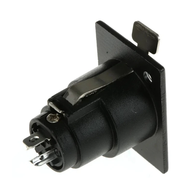 RS PRO Panel XLR Connector, Straight Female, 3 Way, Silver Plating 457-879