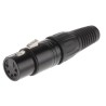 RS PRO Cable XLR Connector, Straight Orientation, 5 Contacts, 7.5A, 250V AC, Female, Zinc Housing, Silver Plated 457-881