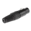 RS PRO Cable XLR Connector, Straight Orientation, 5 Contacts, 7.5A, 250V AC, Female, Zinc Housing, Silver Plated 457-881