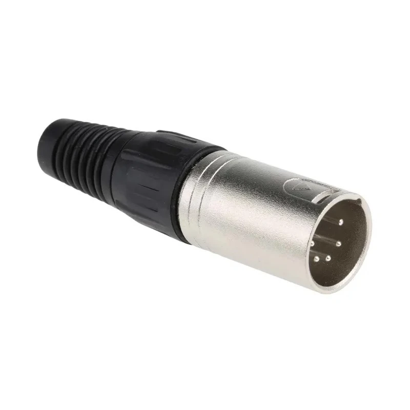 RS PRO Cable XLR Connector, Straight, 250V AC Male, 5 Way, Silver Plating 457-897