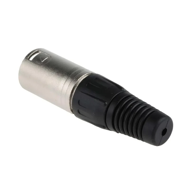 RS PRO Cable XLR Connector, Straight, 250V AC Male, 5 Way, Silver Plating 457-897
