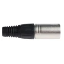 RS PRO Cable XLR Connector, Straight, 250V AC Male, 5 Way, Silver Plating 457-897