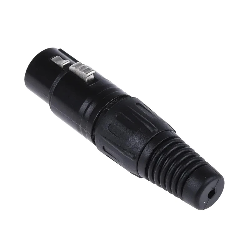 RS PRO 4-Way Straight Cable XLR Connector, Female, 250V AC, Silver Plating 457-885