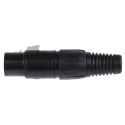 RS PRO 4-Way Straight Cable XLR Connector, Female, 250V AC, Silver Plating 457-885