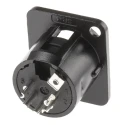 RS PRO Panel Mount Straight Male 5-Way XLR Connector 27mm Length 457-926
