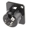 RS PRO Panel Mount Straight Male 5-Way XLR Connector 27mm Length 457-926