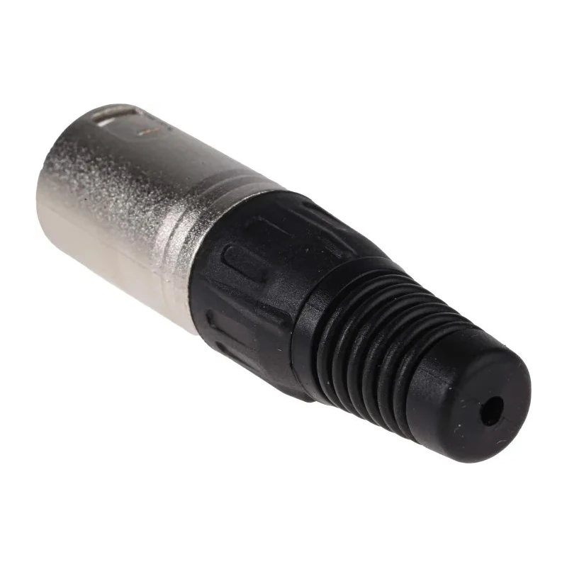 RS PRO Cable XLR Connector, Straight, 250V ac Male, 3 Way, Silver Plating 457-904