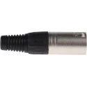 RS PRO Cable XLR Connector, Straight, 250V ac Male, 3 Way, Silver Plating 457-904
