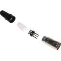 RS PRO Cable XLR Connector, Straight, 250V ac Male, 3 Way, Silver Plating 457-904