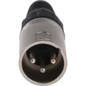RS PRO Cable XLR Connector, Straight, 250V ac Male, 3 Way, Silver Plating 457-904