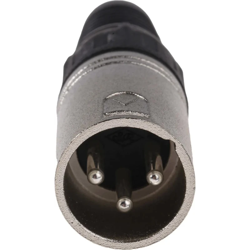 RS PRO Cable XLR Connector, Straight, 250V ac Male, 3 Way, Silver Plating 457-904