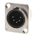 RS PRO Panel XLR Connector Straight Male 5 Way, Panel Mount, 27mm Length 458-030