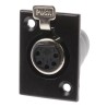 RS PRO Panel XLR Connector, Straight Female, 5 Way, Silver Plating 457-958