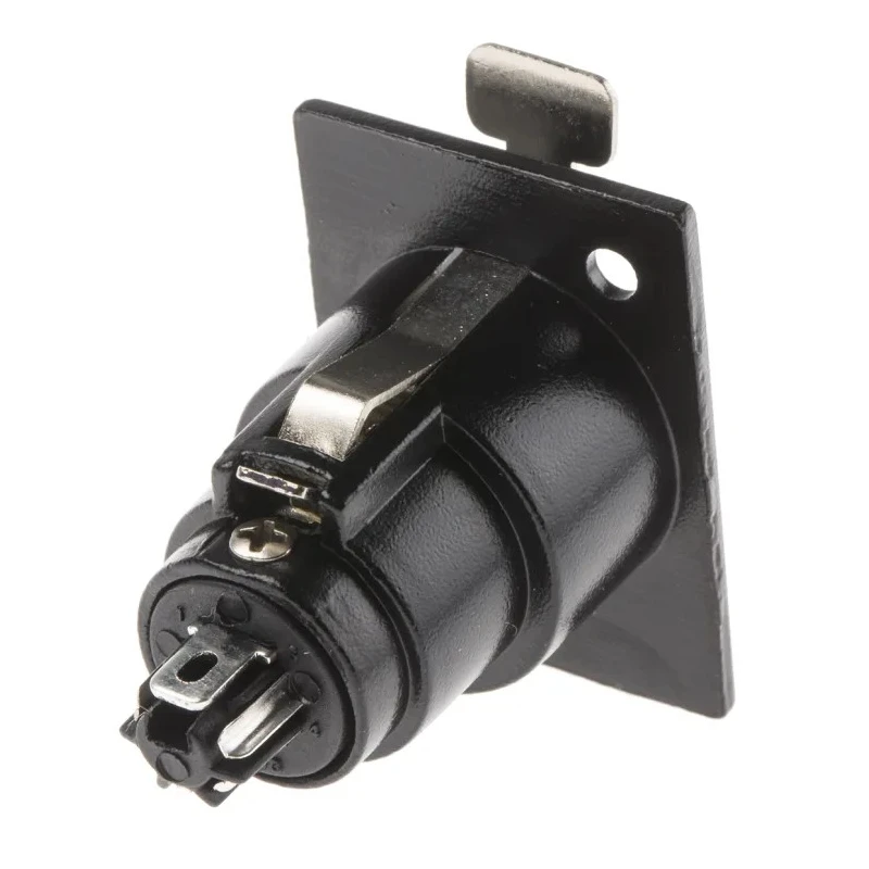 RS PRO Panel XLR Connector, Straight Female, 5 Way, Silver Plating 457-958