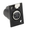 RS PRO Panel XLR Connector, Straight Female, 4 Way, Silver Plating 457-954