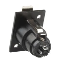 RS PRO Panel XLR Connector, Straight Female, 4 Way, Silver Plating 457-954