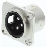 RS PRO Panel XLR Connector, Straight Male, 3 Way 458-036