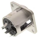 RS PRO Panel XLR Connector, Straight Male, 3 Way 458-036