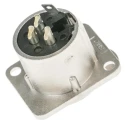 RS PRO Panel XLR Connector, Straight Female, 3 Way 458-042