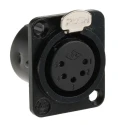 RS PRO Panel XLR Connector, Straight Female, 5 Way 457-932
