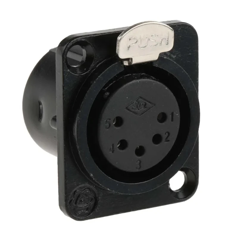 RS PRO Panel XLR Connector, Straight Female, 5 Way 457-932