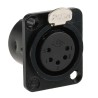 RS PRO Panel XLR Connector, Straight Female, 5 Way 457-932