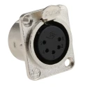RS PRO Panel XLR Connector, Straight Female, 5 Way 458-046