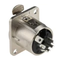 RS PRO Panel XLR Connector, Straight Female, 5 Way 458-046
