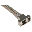 Polamco Aluminium Straight D-Sub Backshell 9 Way Strain Relief 100P2554-09-08-1-C