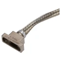 Polamco 100P2554 Series Aluminium Straight D-Sub Backshell, 15 Way 100P2554-15-08-1-C