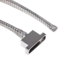 Polamco Aluminium Straight D-Sub Backshell 25 Way, Electroless Nickel Plated 100P2554-25-08-1-C