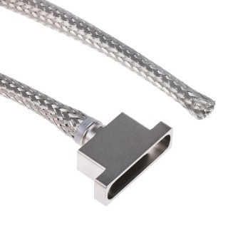 Polamco Aluminium Straight D-Sub Backshell 25 Way, Electroless Nickel Plated 100P2554-25-08-1-C