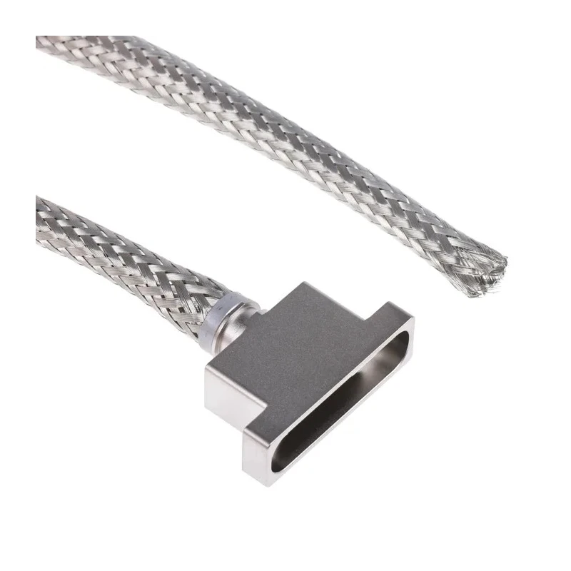 Polamco Aluminium Straight D-Sub Backshell 25 Way, Electroless Nickel Plated 100P2554-25-08-1-C