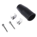 Polamco Aluminium Straight D-Sub Backshell 25 Way, Electroless Nickel Plated 100P2554-25-08-1-C