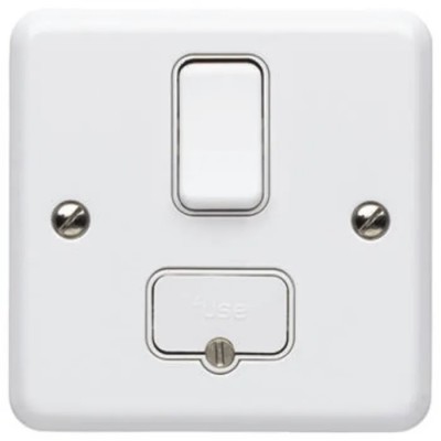 MK Electric 13A 4 Gang Switched Fused Spur White Metalclad Plus Surface Mount K3042 WHI