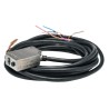 Omron Diffuse Photoelectric Sensor Block Sensor 12 mm Detection Range NPN Output Stainless Steel Housing IP69K E3ZM-V61 2M