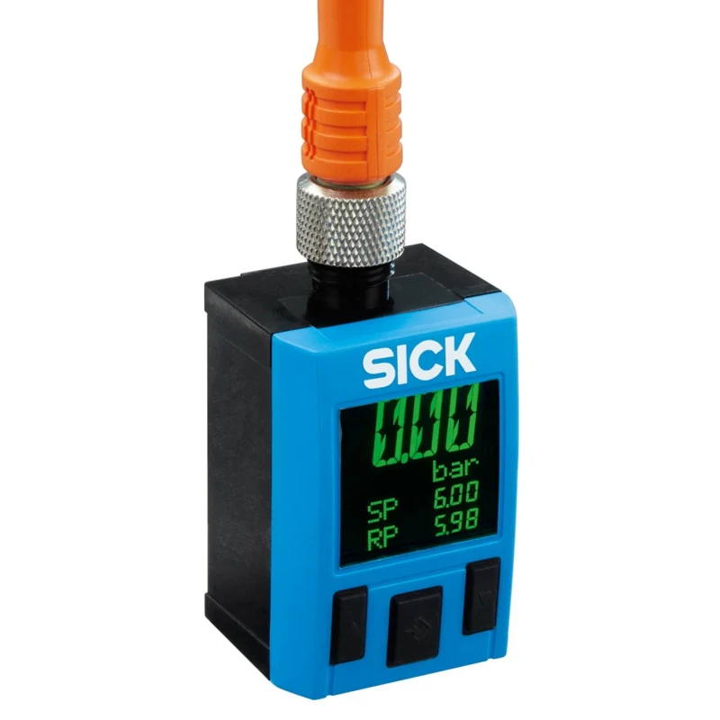 SICK Pressure Switch with Display 0 bar to 10 bar, 30V DC, Push Pull NPN PNP Outputs, PAC50-DGC PAC50-DGC / 1062985