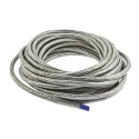 TE Connectivity Expandable Braided Copper Silver Cable Sleeve 50m Length 16-38 mm Diameter RAY-101-20.0(50)