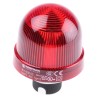 Werma EM 815 Series Red Beacon 230V AC/DC Steady Panel Mount Incandescent Bulb IP65