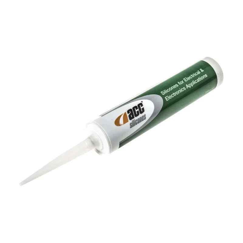 Acc Silicones Black Paste Adhesive, Silicone Base, Metal Compatible, 310 ml, Maximum Operating Temperature 220°C AS1821