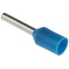 RS PRO Insulated Crimp Bootlace Ferrule, 8 mm Pin Length, 1.5 mm Pin Diameter, Blue from 18 AWG to 18 AWG Wire Size 458-695