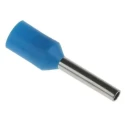RS PRO Insulated Crimp Bootlace Ferrule, 8 mm Pin Length, 1.5 mm Pin Diameter, Blue from 18 AWG to 18 AWG Wire Size 458-695