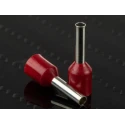 RS PRO Insulated Crimp Bootlace Ferrule, 8 mm Pin Length, 2 mm Pin Diameter, Red, 16 AWG Wire Size 458-774