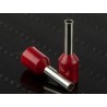 RS PRO Insulated Crimp Bootlace Ferrule, 8 mm Pin Length, 2 mm Pin Diameter, Red, 16 AWG Wire Size 458-774